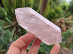 Polished Double Terminated Rose Quartz Points x 6 From Ambatondrazaka, Madagascar - Toprock Gemstones and Minerals 