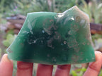 Polished on One Side Emerald Mtorolite Free Forms x 6 From Zimbabwe - Toprock Gemstones and Minerals 