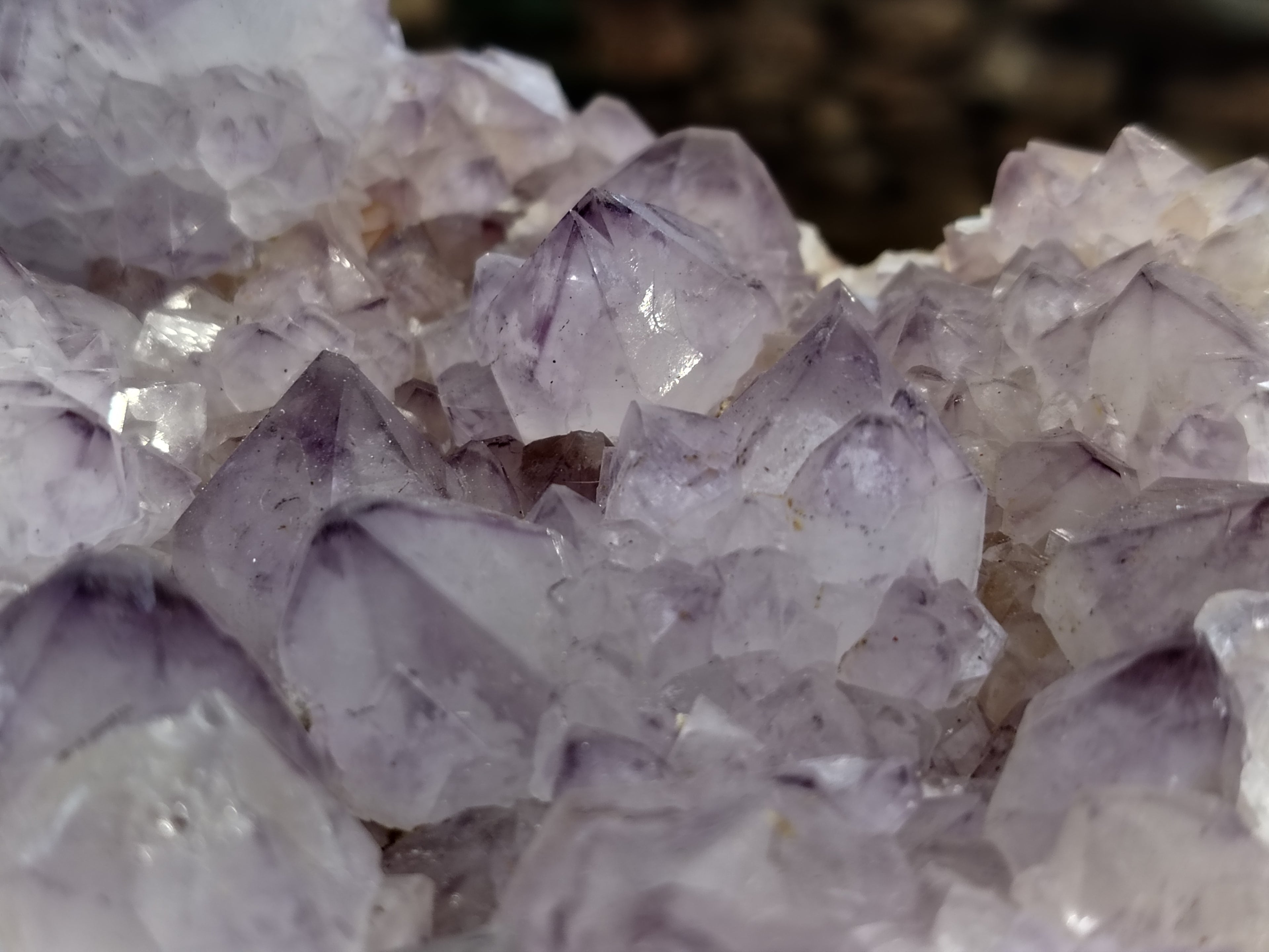 Natural Dark Amethyst Spirit Quartz Clusters x 2 From Boekenhouthoek, South Africa - Toprock Gemstones and Minerals 