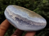 Polished Blue Lace Agate Geodes x 6 From Nsanje, Malawi - Toprock Gemstones and Minerals 