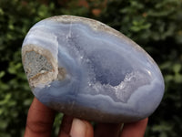 Polished Blue Lace Agate Geodes x 6 From Nsanje, Malawi - Toprock Gemstones and Minerals 