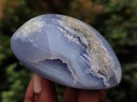 Polished Blue Lace Agate Geodes x 6 From Nsanje, Malawi - Toprock Gemstones and Minerals 