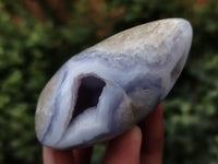 Polished Blue Lace Agate Geodes x 6 From Nsanje, Malawi - Toprock Gemstones and Minerals 