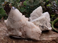 Natural White Cascading Quartz Clusters x 2 From Madagascar - Toprock Gemstones and Minerals 