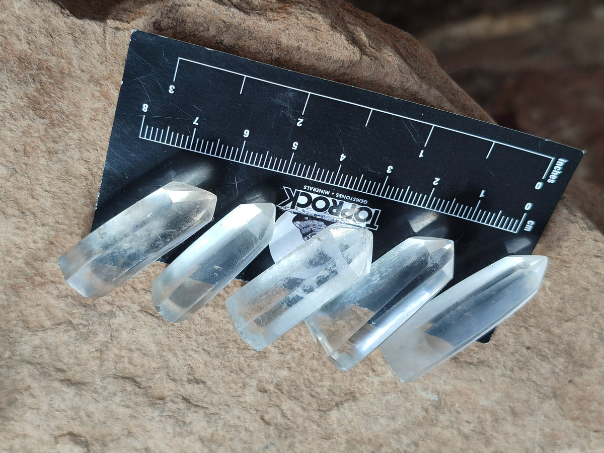 Polished Clear Quartz Crystals x 70 From Madagascar - Toprock Gemstones and Minerals 