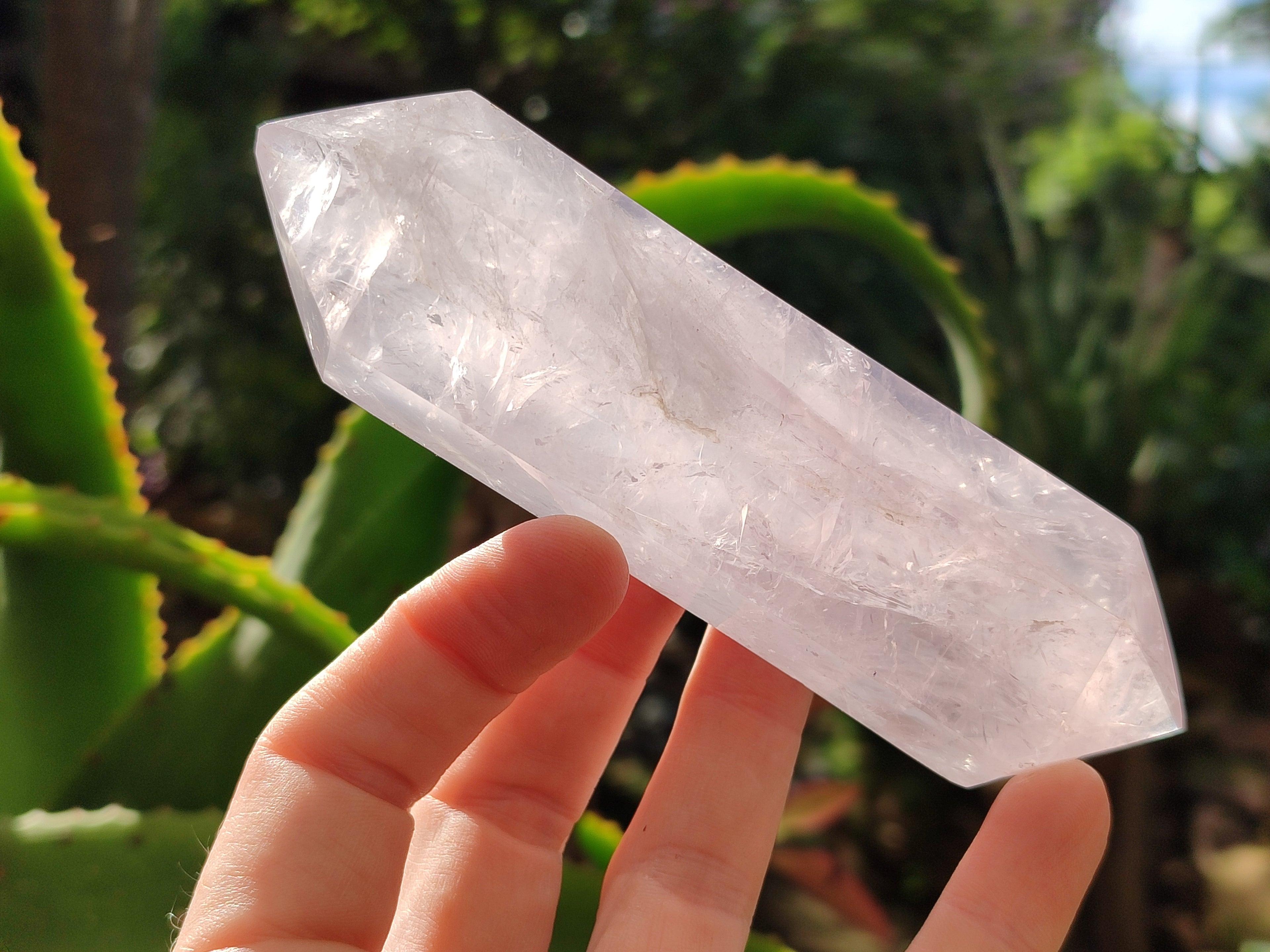 Polished Double Terminated Rose Quartz Points x 6 From Ambatondrazaka, Madagascar - Toprock Gemstones and Minerals 