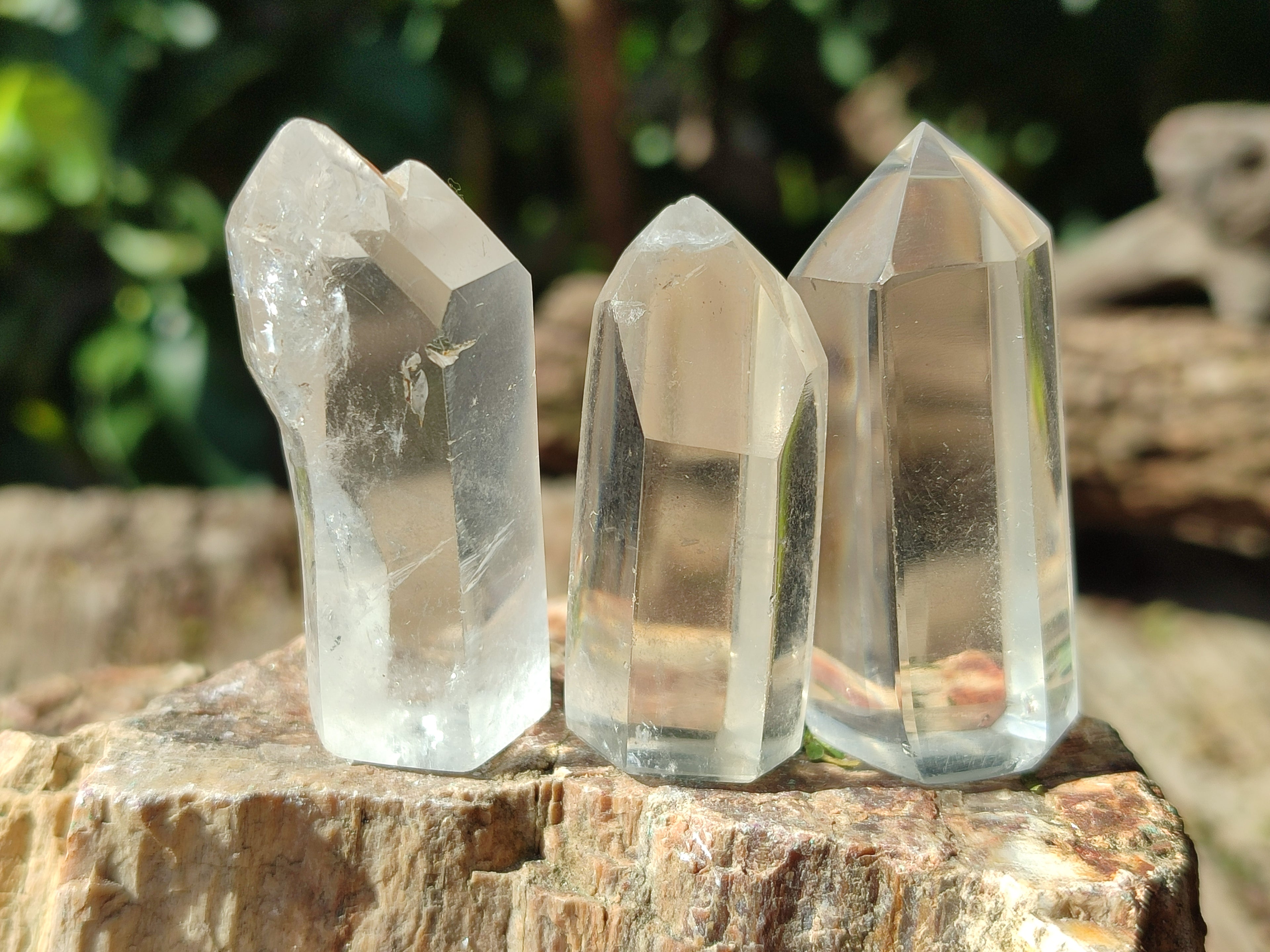 Polished Clear Quartz Crystals x 35 From Madagascar - Toprock Gemstones and Minerals 