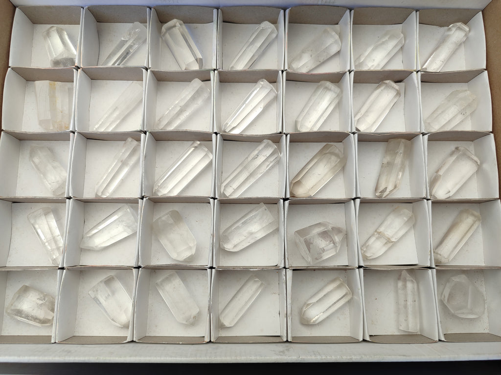 Polished Clear Quartz Crystals x 35 From Madagascar - Toprock Gemstones and Minerals 