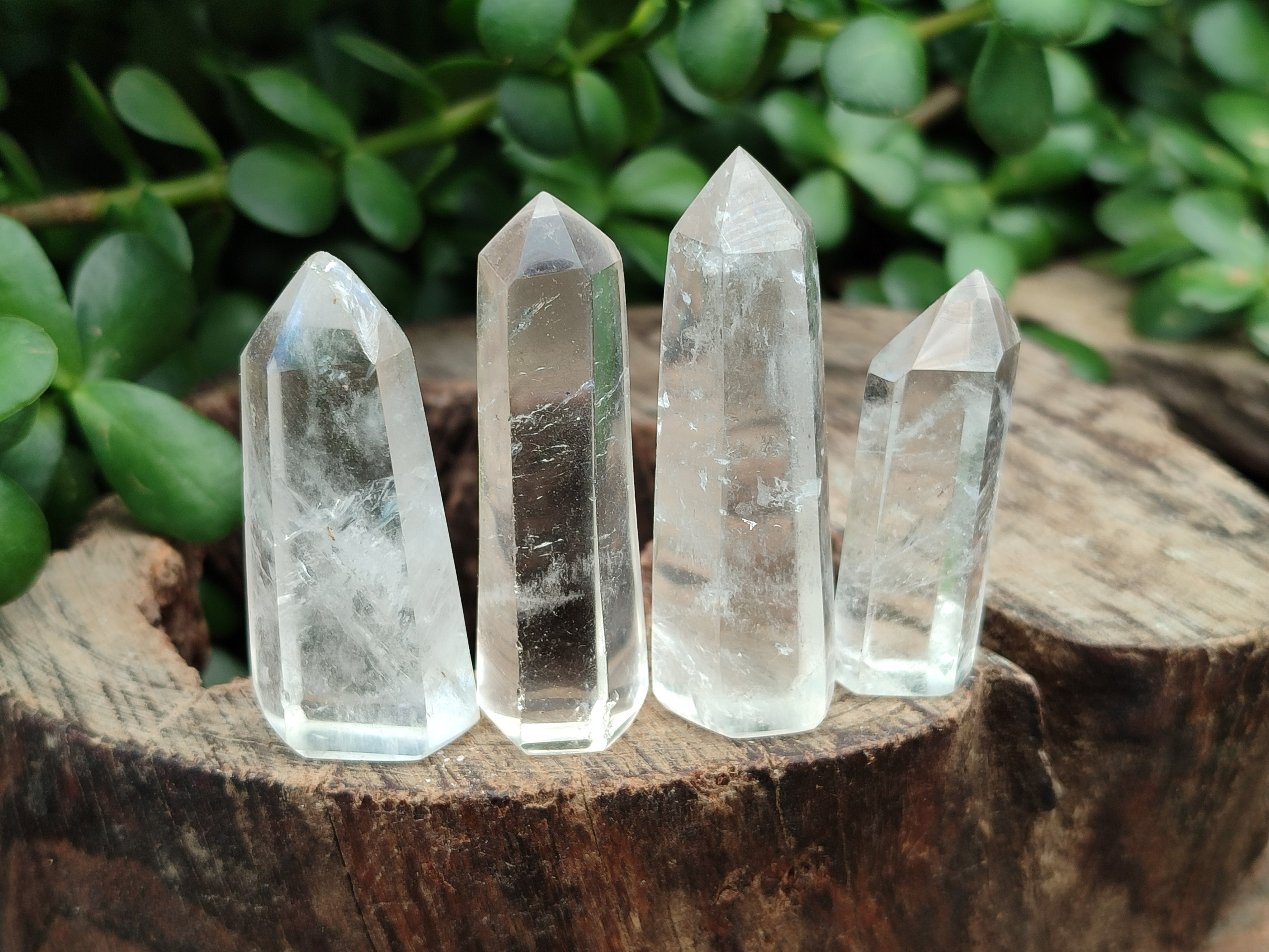 Polished Clear Quartz Crystals x 35 From Madagascar - Toprock Gemstones and Minerals 