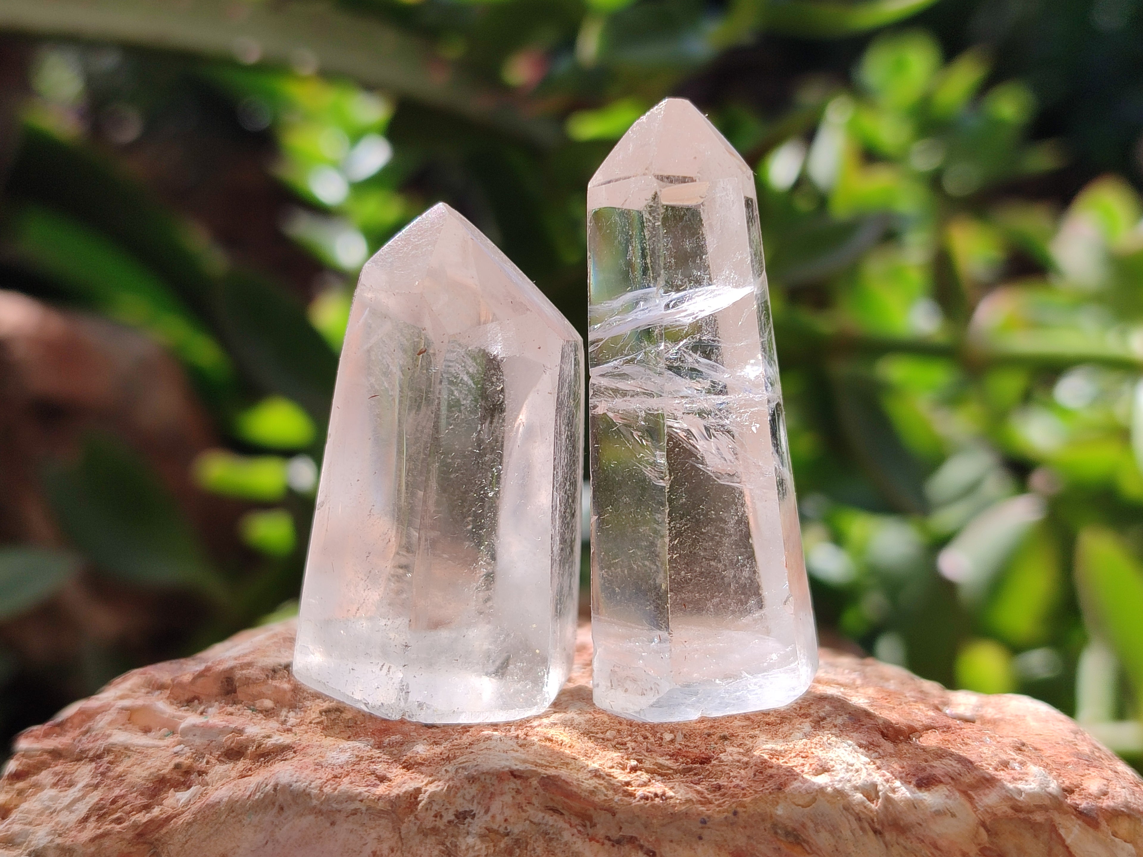 Polished Clear Quartz Crystals x 35 From Madagascar - Toprock Gemstones and Minerals 