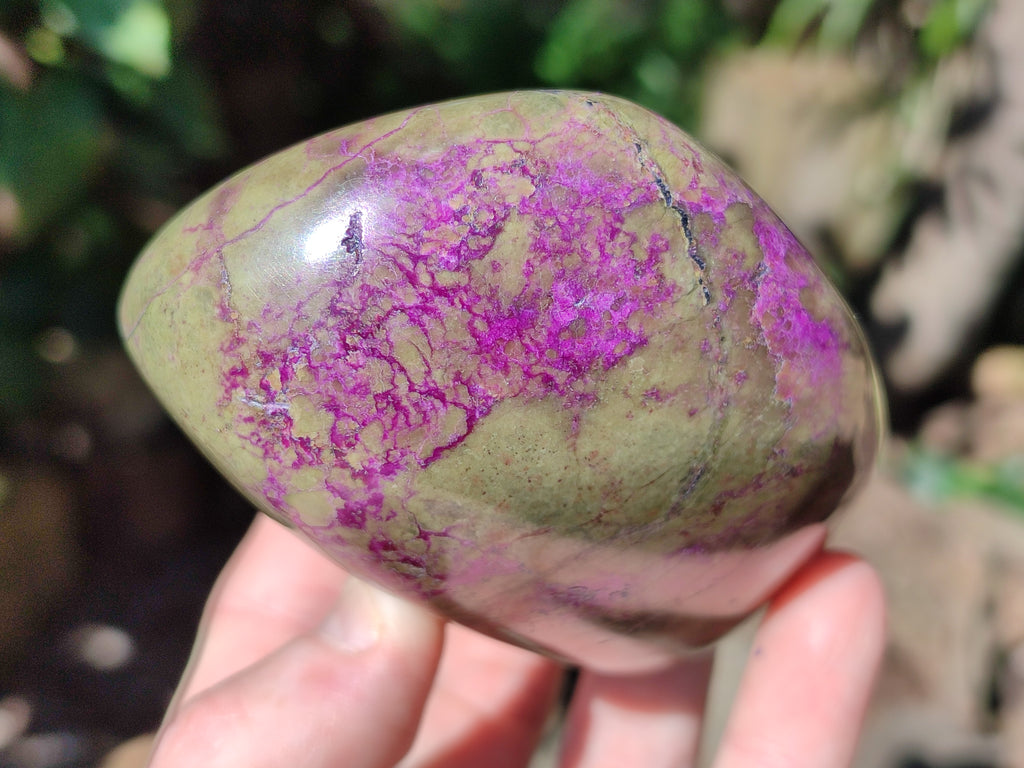 Polished Stichtite Standing Free Forms x 4 From Barberton, South Africa - Toprock Gemstones and Minerals 