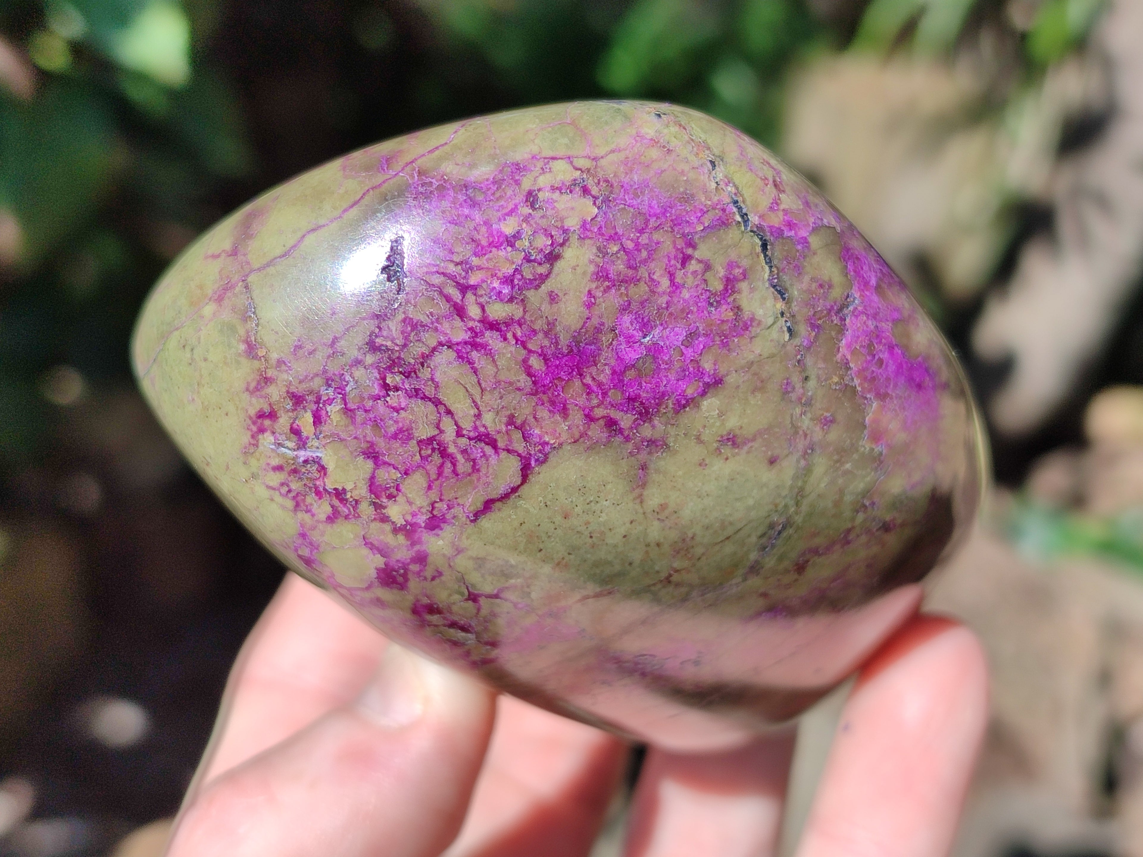 Polished Stichtite Standing Free Forms x 4 From Barberton, South Africa - Toprock Gemstones and Minerals 