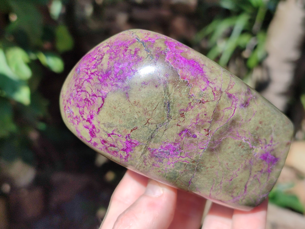 Polished Stichtite Standing Free Forms x 4 From Barberton, South Africa - Toprock Gemstones and Minerals 