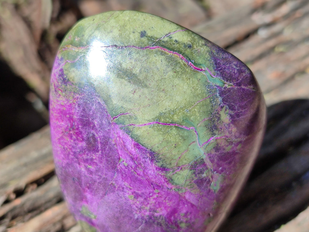 Polished Stichtite Standing Free Forms x 4 From Barberton, South Africa - Toprock Gemstones and Minerals 