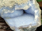 Natural Blue Lace Agate Geode Specimens x 4 From Nsanje, Malawi - Toprock Gemstones and Minerals 