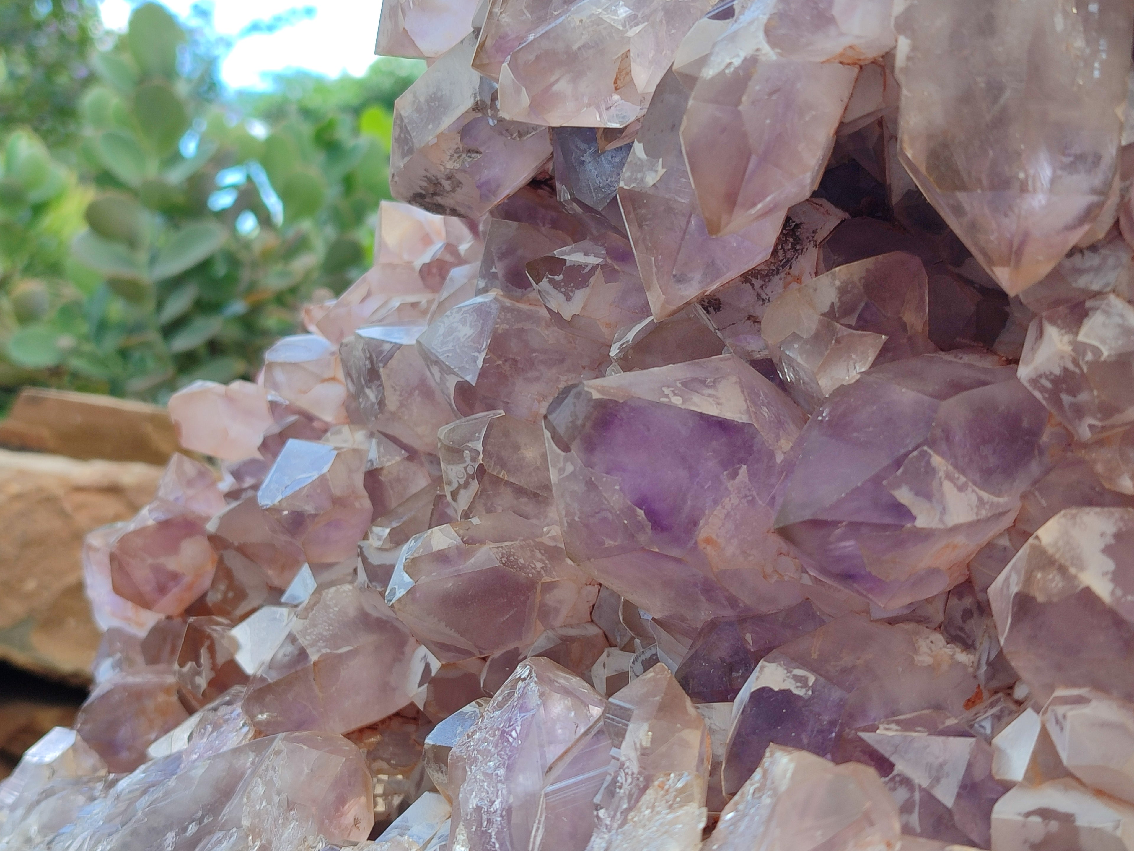 Natural Jacaranda Amethyst Quartz Cluster x 1 From Mumbwa, Zambia - Toprock Gemstones and Minerals 