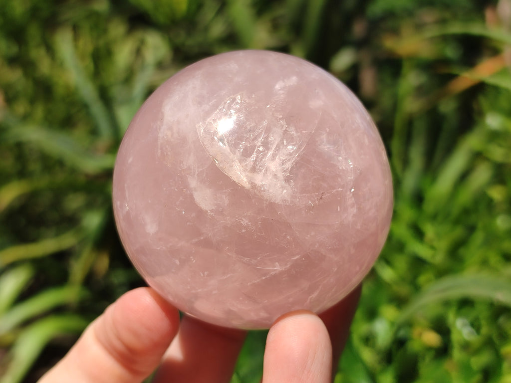 Polished Rose Quartz Spheres x 4 From Ambatondrazaka, Madagascar - Toprock Gemstones and Minerals 