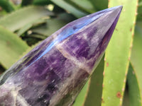 Polished Chevron Amethyst Point x 1 From Zambia