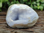 Polished Blue Lace Agate Geodes x 6 From Nsanje, Malawi - Toprock Gemstones and Minerals 