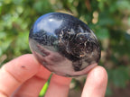 Polished Black Tourmaline Palm Stones x 16 From Madagascar - Toprock Gemstones and Minerals 