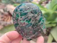 Polished Emerald Mica In Matrix Standing Free Forms x 4 From Mutoko, Zimbabwe - Toprock Gemstones and Minerals 