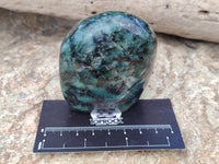 Polished Emerald Mica In Matrix Standing Free Forms x 4 From Mutoko, Zimbabwe - Toprock Gemstones and Minerals 