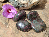 Polished Ruby Corundum In Chrome Verdite Free Forms x 4 From Zimbabwe - Toprock Gemstones and Minerals 