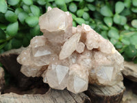 Natural Smokey Phantom Quartz Clusters x 3 From Luena, Congo - Toprock Gemstones and Minerals 
