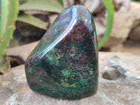 Polished Ruby Corundum In Chrome Verdite Standing Free Forms x  From Zimbabwe - Toprock Gemstones and Minerals 
