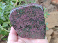 Polished Ruby Corundum In Chrome Verdite Standing Free Forms x  From Zimbabwe - Toprock Gemstones and Minerals 
