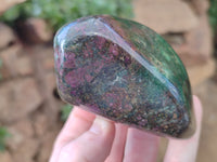 Polished Ruby Corundum In Chrome Verdite Standing Free Forms x  From Zimbabwe - Toprock Gemstones and Minerals 