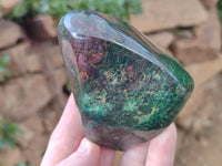 Polished Ruby Corundum In Chrome Verdite Standing Free Forms x  From Zimbabwe - Toprock Gemstones and Minerals 