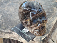 Hand Made Smokey Quartz Skull Carving x 1 From Madagascar - Toprock Gemstones and Minerals 