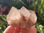 Natural Smokey Phantom Quartz Clusters x 12 From Luena, Congo - Toprock Gemstones and Minerals 