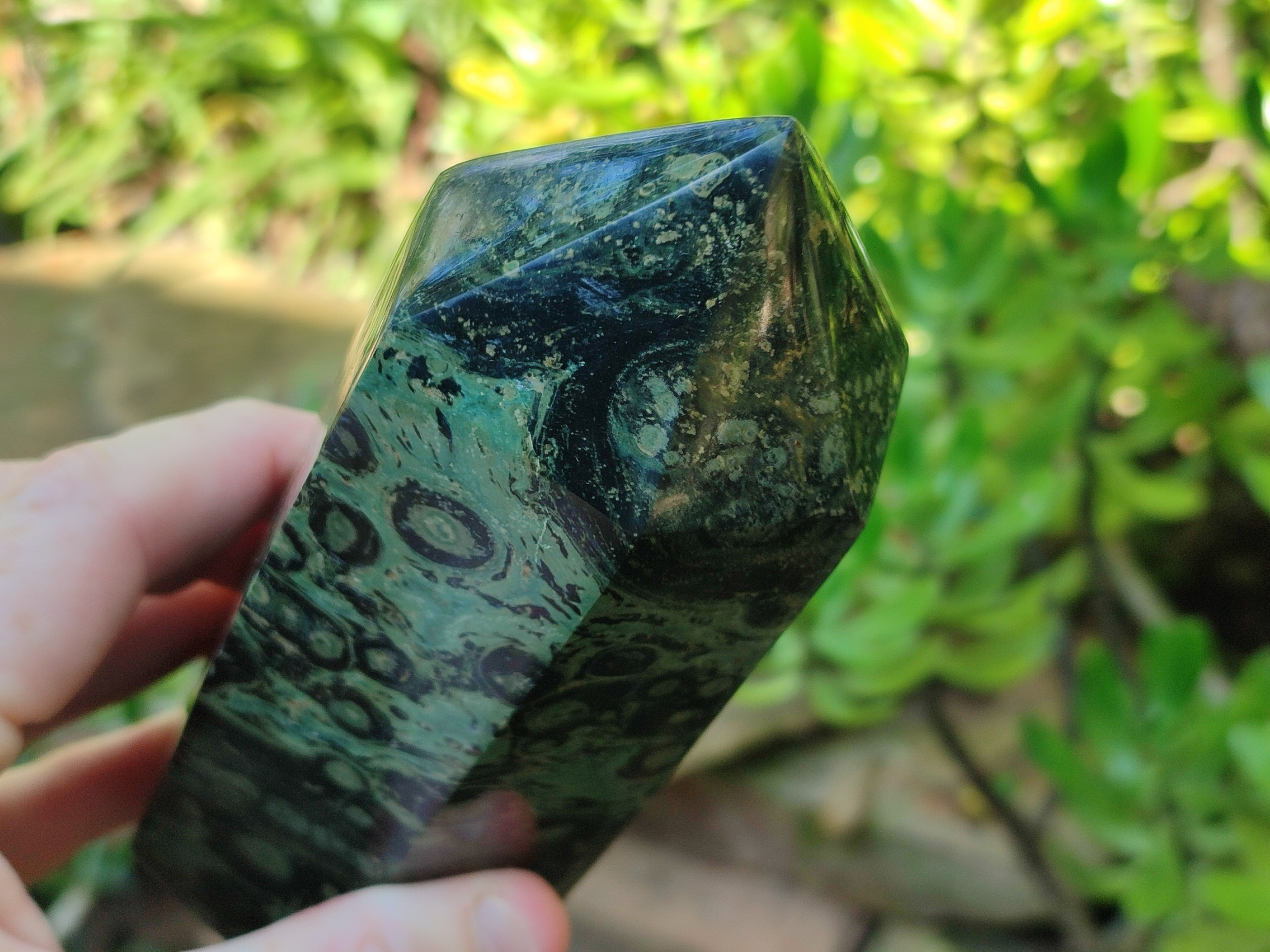 Polished Stromatolite Jasper Points x 2 From Katsepy, Madagascar - Toprock Gemstones and Minerals 