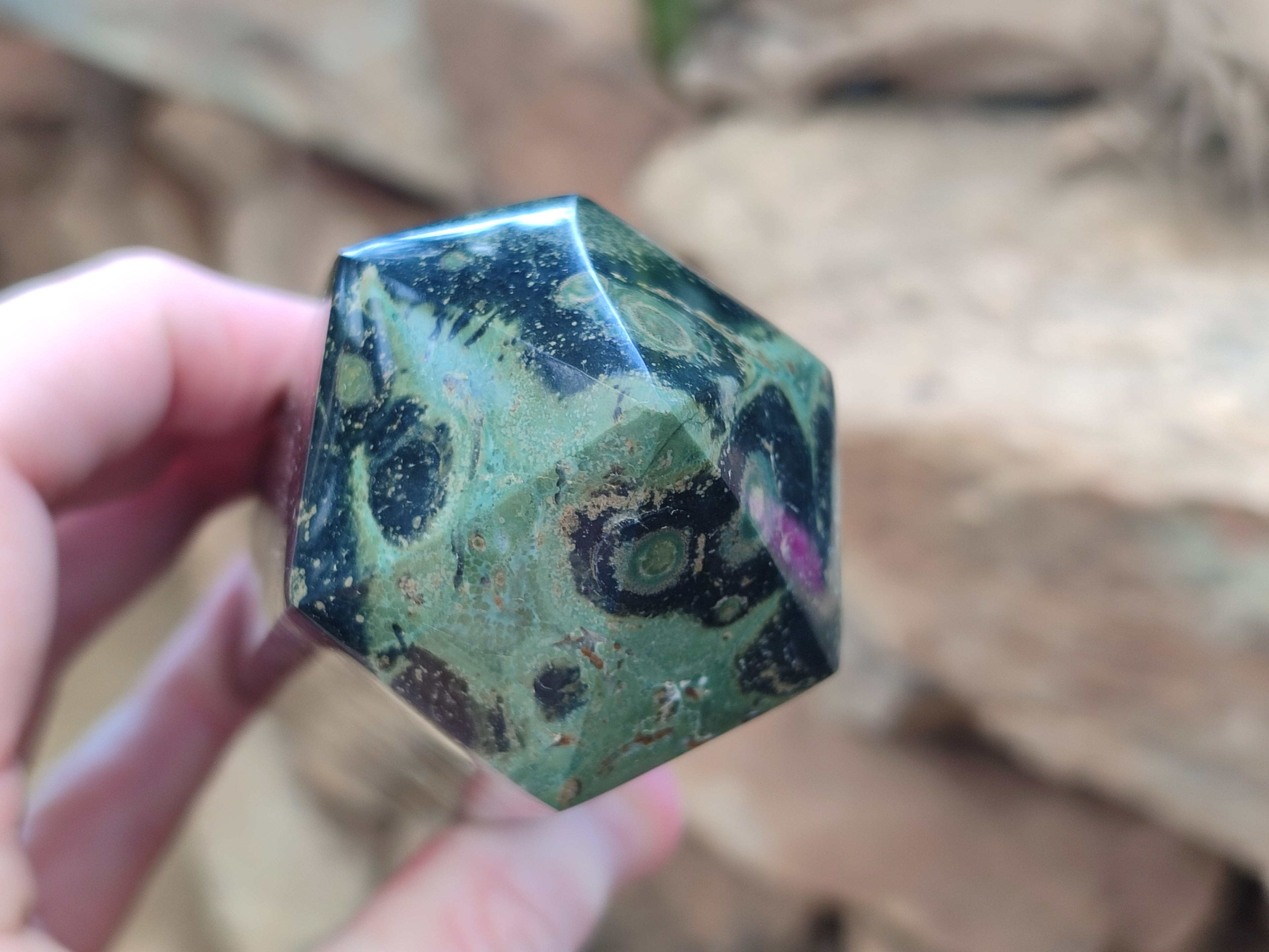 Polished Stromatolite Jasper Points x 2 From Katsepy, Madagascar - Toprock Gemstones and Minerals 