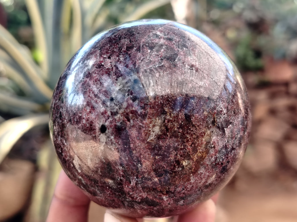 Polished Garnet Spheres x 3 From Mahajanga, Madagascar - Toprock Gemstones and Minerals 