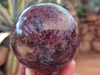Polished Garnet Spheres x 3 From Mahajanga, Madagascar - Toprock Gemstones and Minerals 