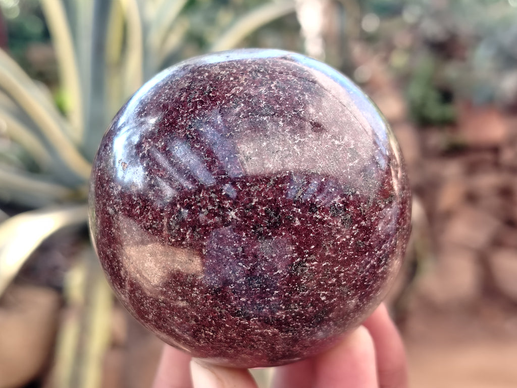Polished Garnet Spheres x 3 From Mahajanga, Madagascar - Toprock Gemstones and Minerals 