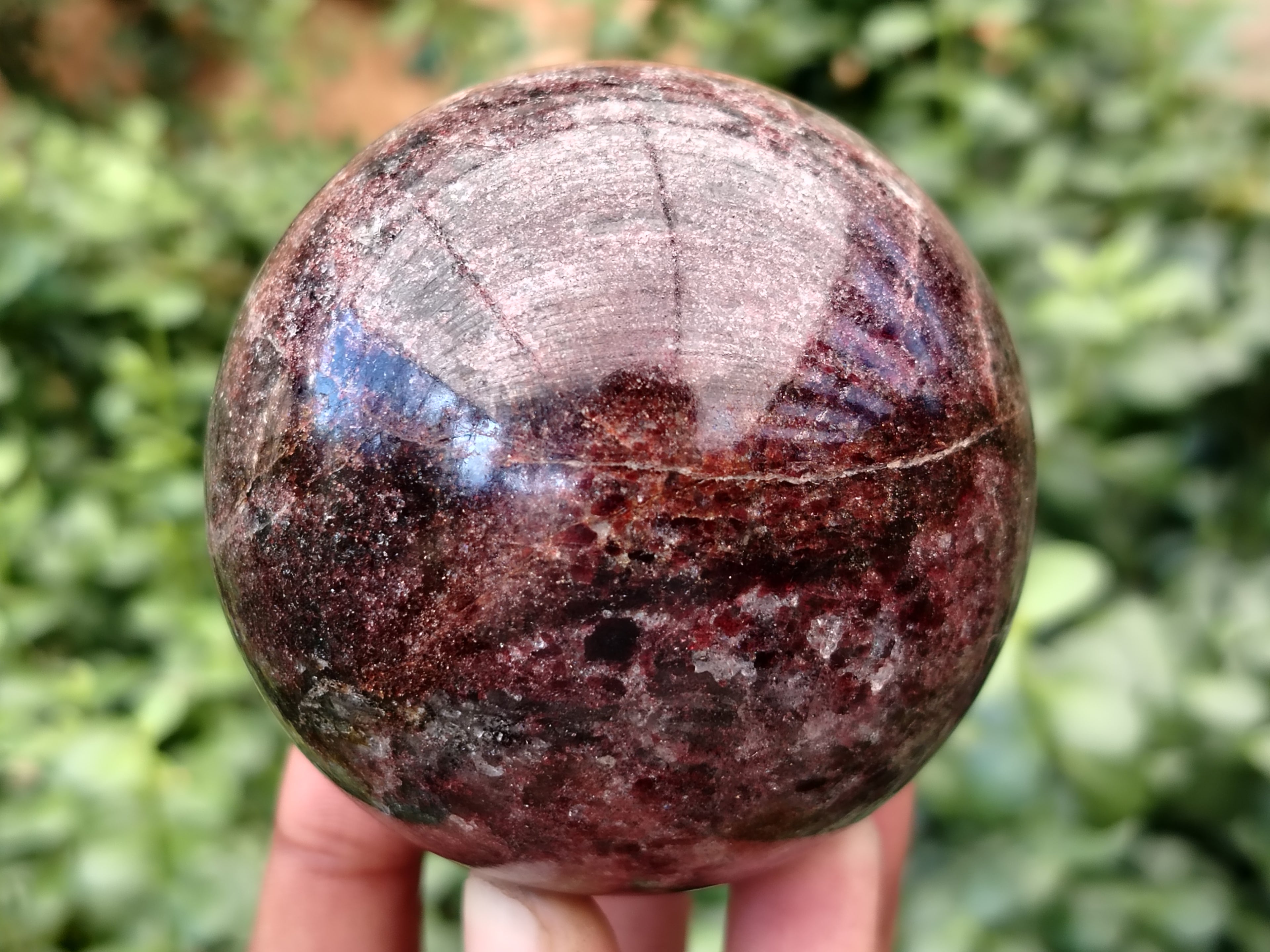 Polished Garnet Spheres x 3 From Mahajanga, Madagascar - Toprock Gemstones and Minerals 
