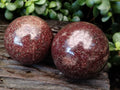 Polished Garnet Spheres x 3 From Mahajanga, Madagascar - Toprock Gemstones and Minerals 