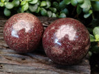 Polished Garnet Spheres x 3 From Mahajanga, Madagascar - Toprock Gemstones and Minerals 
