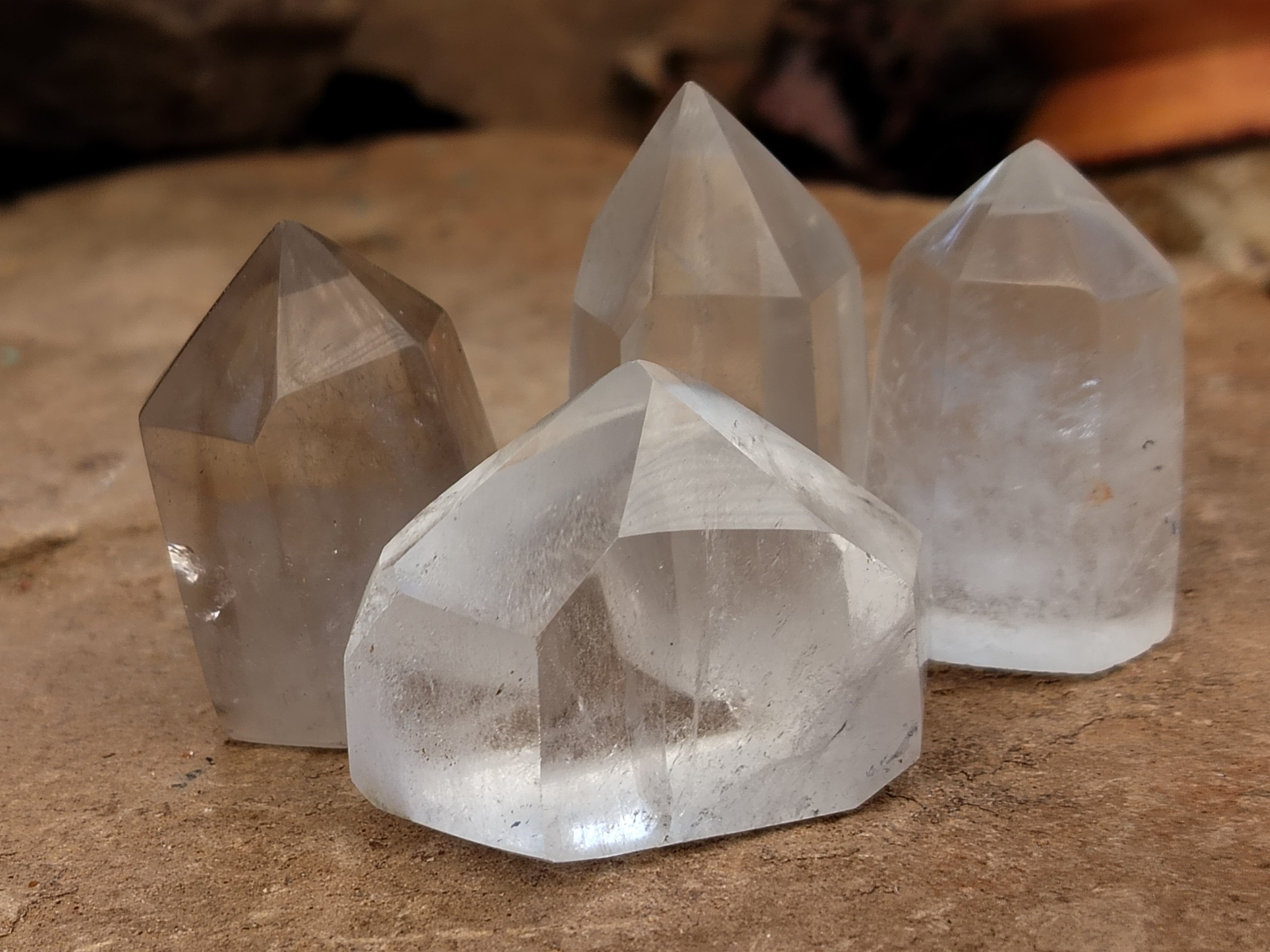 Polished Smokey Quartz Crystals x 35 From Madagascar - Toprock Gemstones and Minerals 