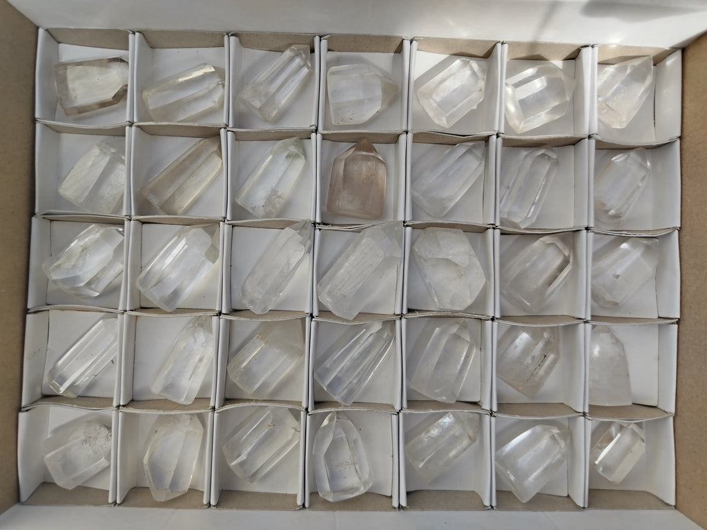 Polished Smokey Quartz Crystals x 35 From Madagascar - Toprock Gemstones and Minerals 