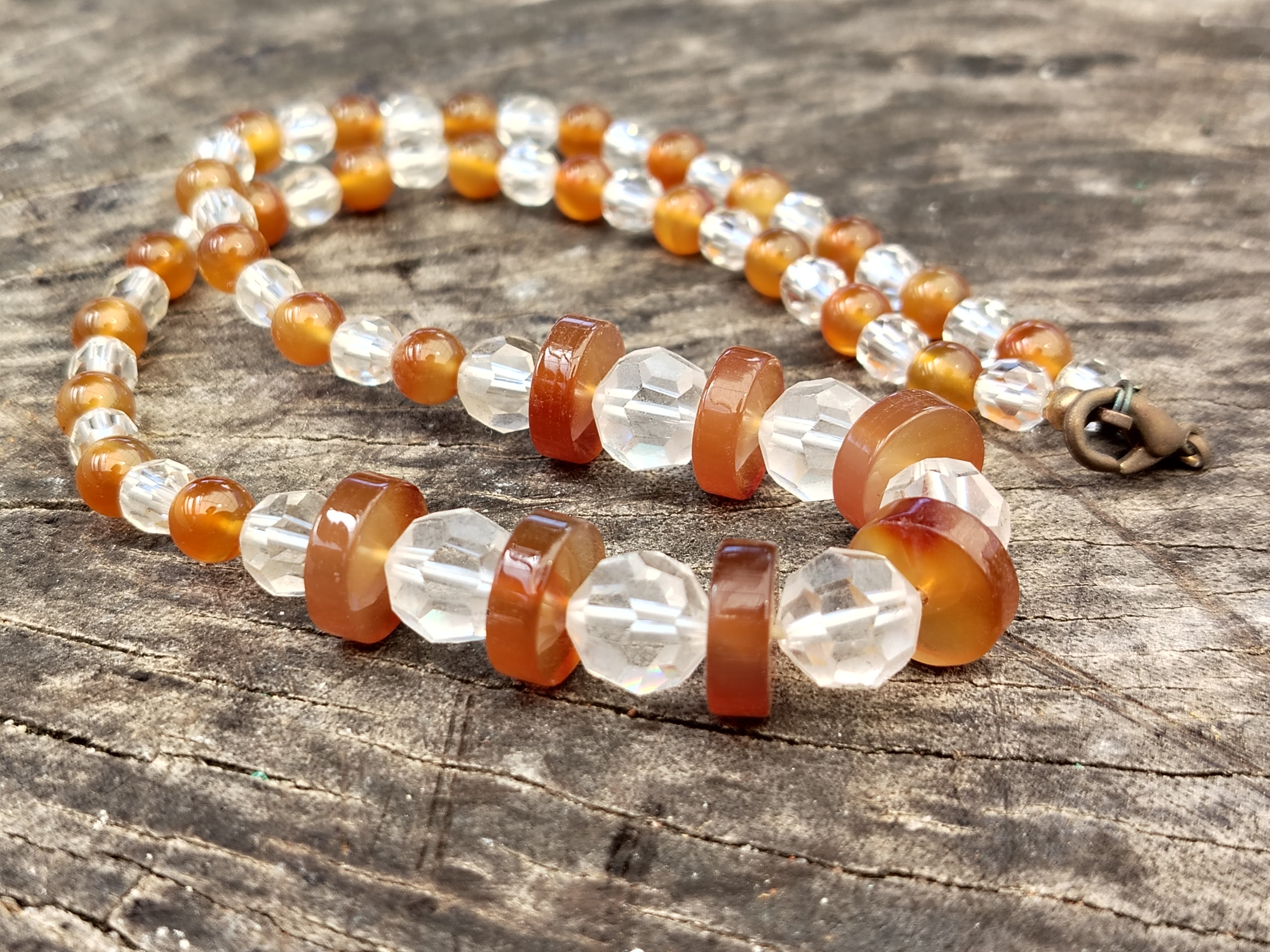 Polished Mixed Stone Bead Necklaces - Sold Per Item - From China - Toprock Gemstones and Minerals 