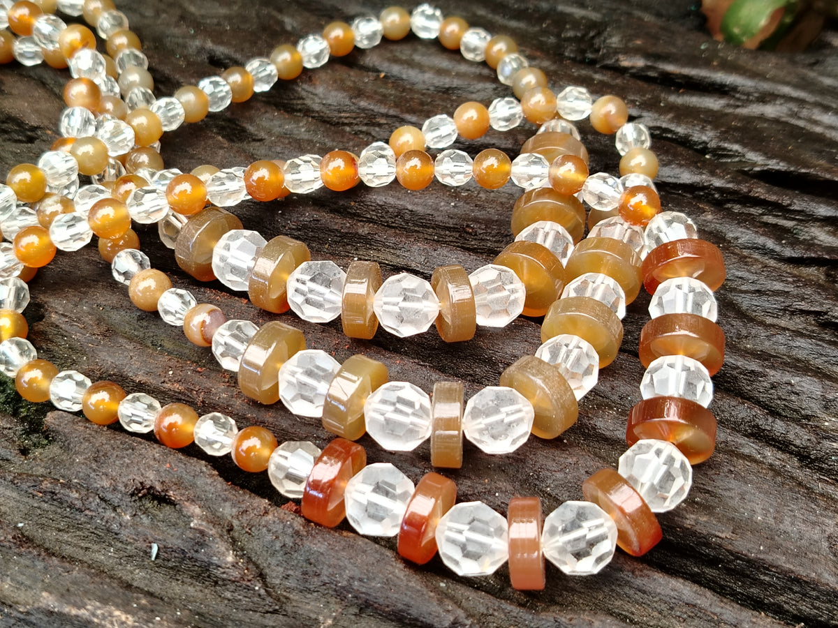 Polished Mixed Stone Bead Necklaces - Sold Per Item - From China - Toprock Gemstones and Minerals 