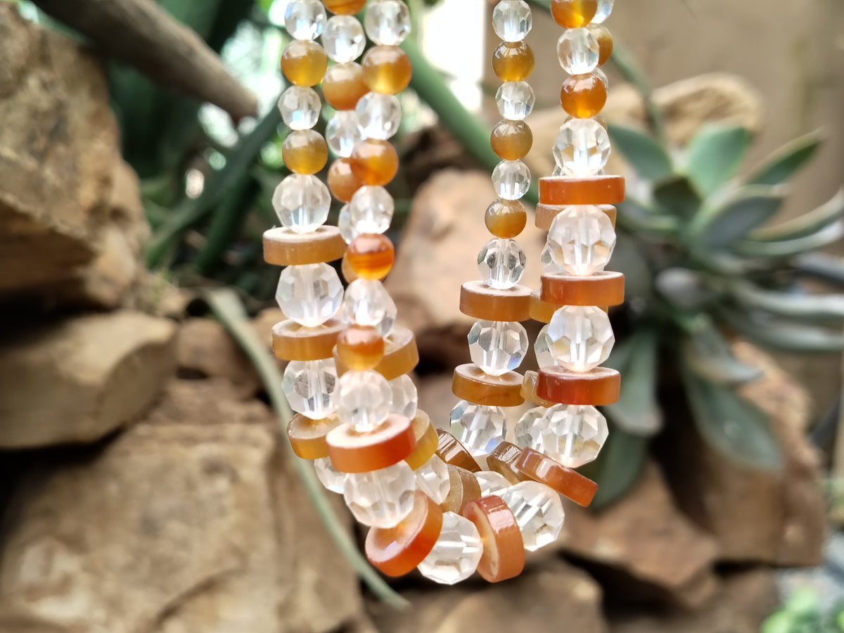 Polished Mixed Stone Bead Necklaces - Sold Per Item - From China - Toprock Gemstones and Minerals 