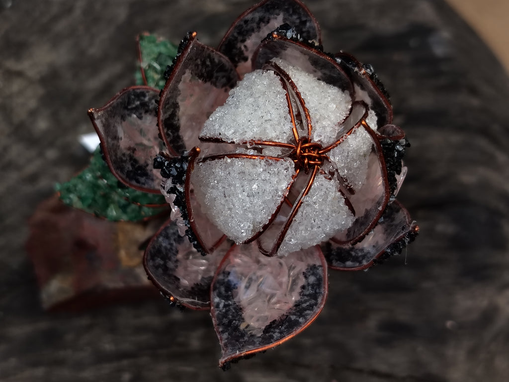 Hand Made Medium Gemstone Protea Flower - sold per piece From South Africa - Toprock Gemstones and Minerals 
