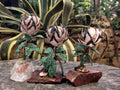 Hand Made Medium Gemstone Protea Flower - sold per piece From South Africa - Toprock Gemstones and Minerals 
