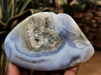Polished Blue Lace Agate Geodes x 6 From Nsanje, Malawi - Toprock Gemstones and Minerals 